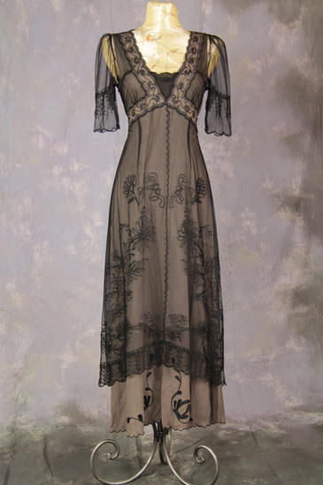 Ladies Edwardian Downton Abbey Titanic Gown Size 16 - 18 Image